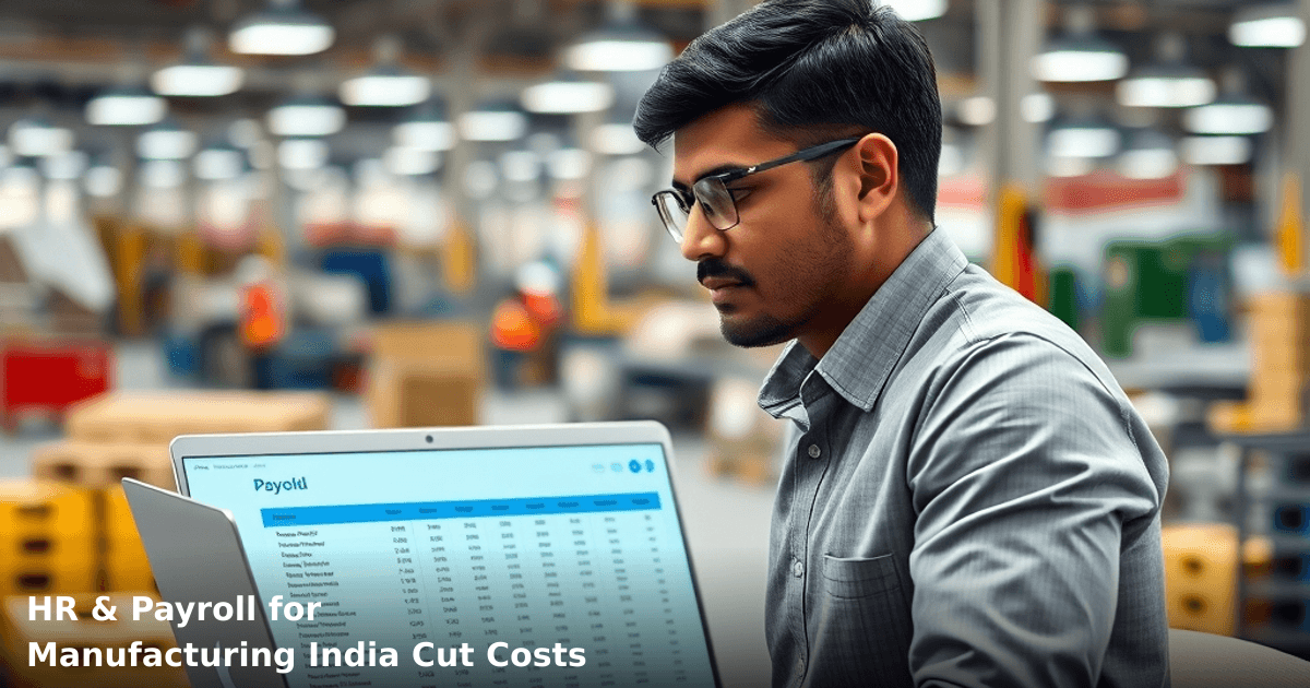 HR & Payroll for Manufacturing India Cut Costs