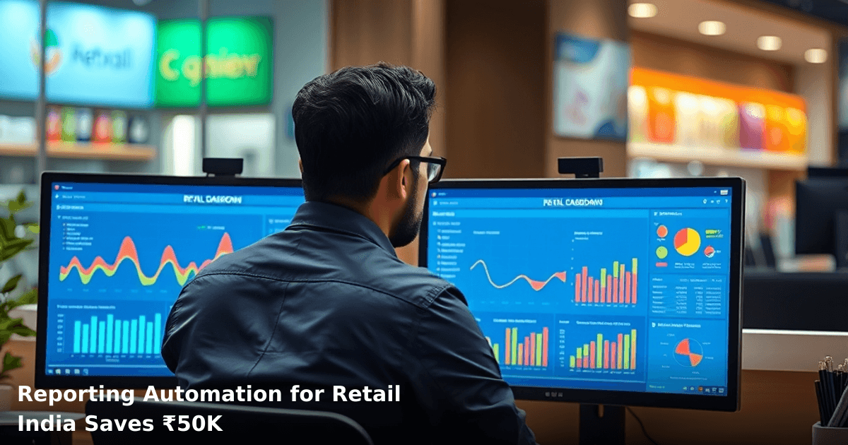 Reporting Automation for Retail India Saves ₹50K
