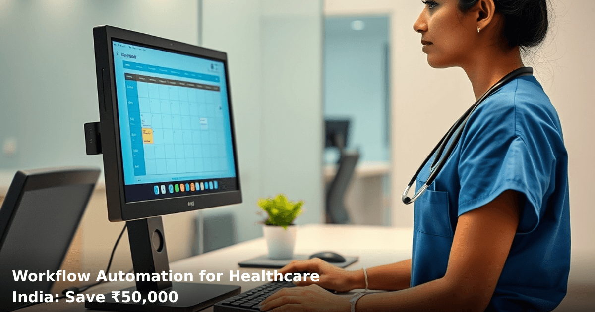 Workflow Automation for Healthcare India: Save ₹50,000