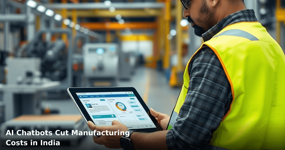 AI Chatbots Cut Manufacturing Costs in India