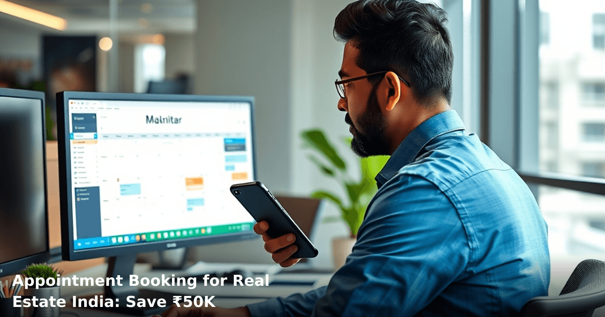 Appointment Booking for Real Estate India: Save ₹50K