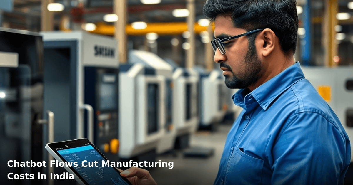 Chatbot Flows Cut Manufacturing Costs in India