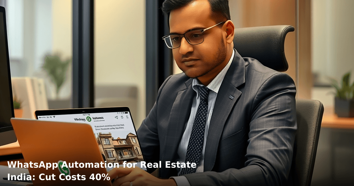 WhatsApp Automation for Real Estate India: Cut Costs 40%