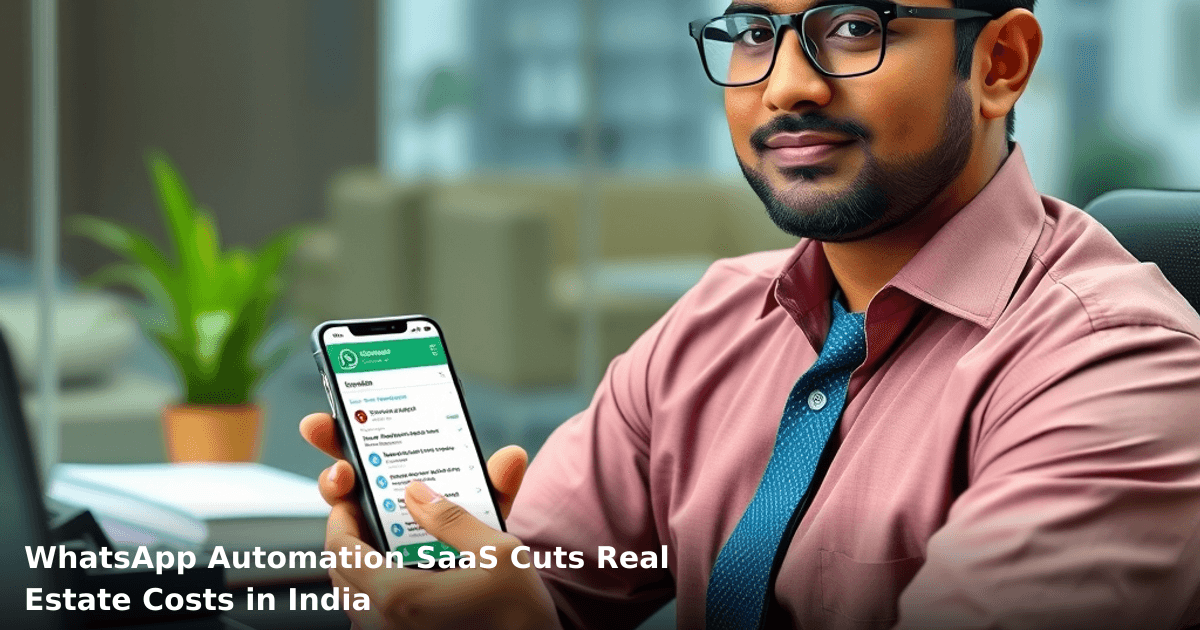 WhatsApp Automation SaaS Cuts Real Estate Costs in India