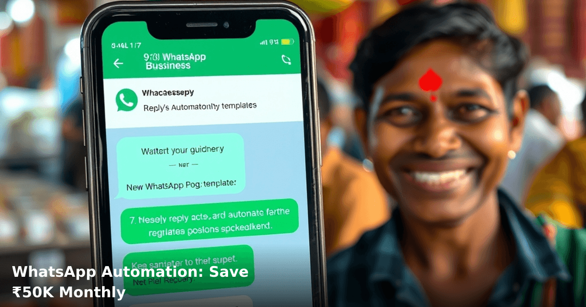 WhatsApp Automation: Save ₹50K Monthly