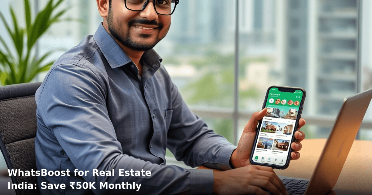 WhatsBoost for Real Estate India: Save ₹50K Monthly