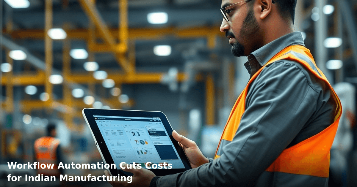 Workflow Automation Cuts Costs for Indian Manufacturing